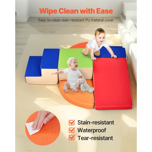Climbing Toys 6Piece Set Foam Climbing Toys for Toddlers 6 Months to 3