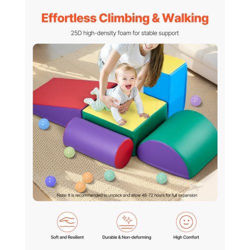 Climbing Toys 5Piece Set Foam Climbing Toys for Toddlers 6 Months to 3
