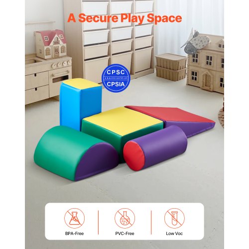 Climbing Toys 5Piece Set Foam Climbing Toys for Toddlers 6 Months to 3