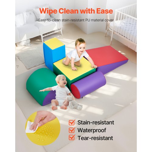 Climbing Toys 5Piece Set Foam Climbing Toys for Toddlers 6 Months to 3