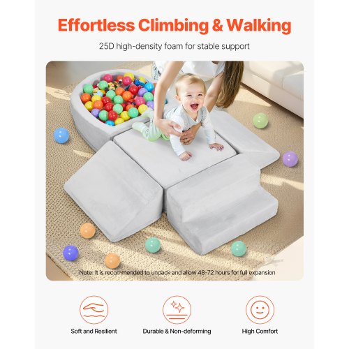 Climbing Toys 5Piece Set Foam Climbing Blocks for Toddlers 6 Months to 3
