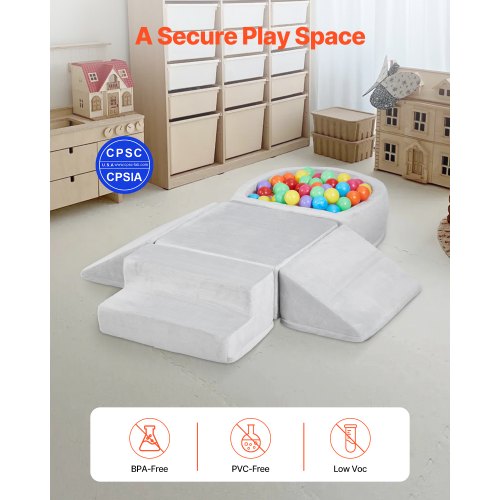 Climbing Toys 5Piece Set Foam Climbing Blocks for Toddlers 6 Months to 3