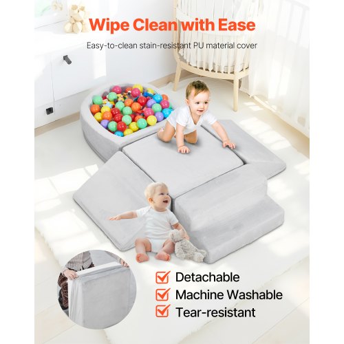 Climbing Toys 5Piece Set Foam Climbing Blocks for Toddlers 6 Months to 3