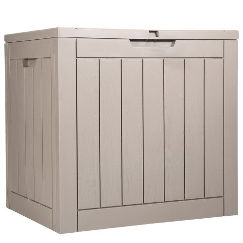 Outdoor Storage Box 31 Gallon Resin Deck Box Backyard Outside Toy and Towel