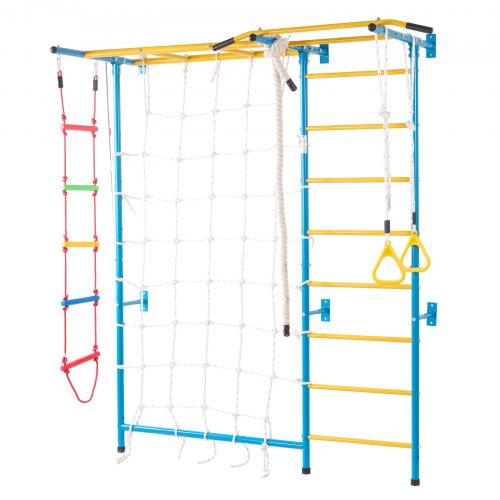 Indoor Jungle Gym for Toddlers 7in1 Climbing Playset with Carbon Steel