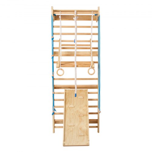 Swedish Ladder Wall Gym 8 in 1 Wooden Indoor Playground Climbing Toys 220
