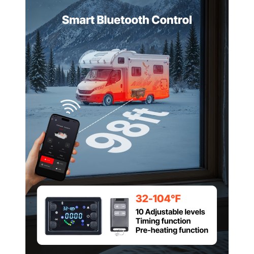 Diesel Heater 8Kw Dc 12V24V All In One Portable Air With Bluetooth App Control
