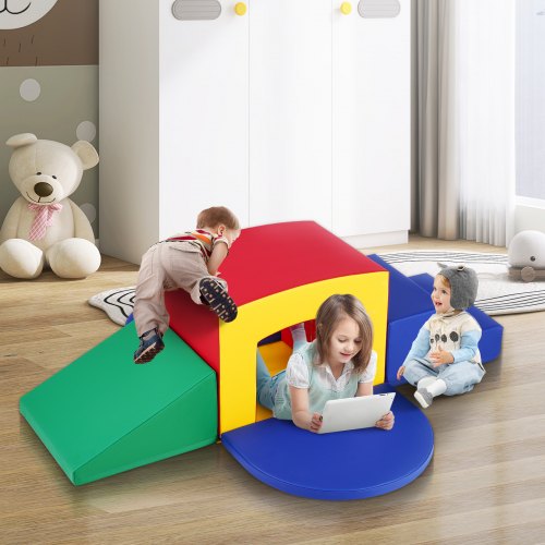 Toddler Climbing Toys Indoor 5 Piece Climb Crawl and Tunnel Soft Play
