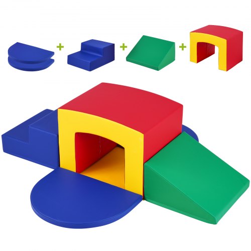 Toddler Climbing Toys Indoor 5 Piece Climb Crawl and Tunnel Soft Play