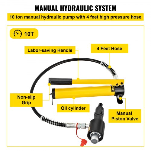 Hydraulic Exhaust Pipe Expander 158 to 414 size 10 T Manual