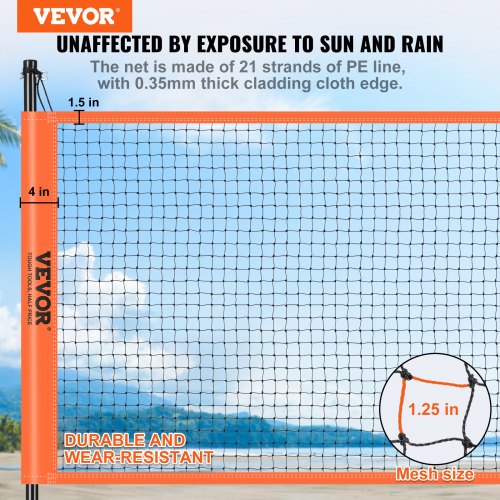 Volleyball and Badminton Set Outdoor Portable Badminton Net Adjustable