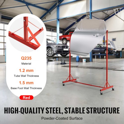 Painting Rack 1500 2000 mm Adjustable Height 66 lbs Capacity Automotive