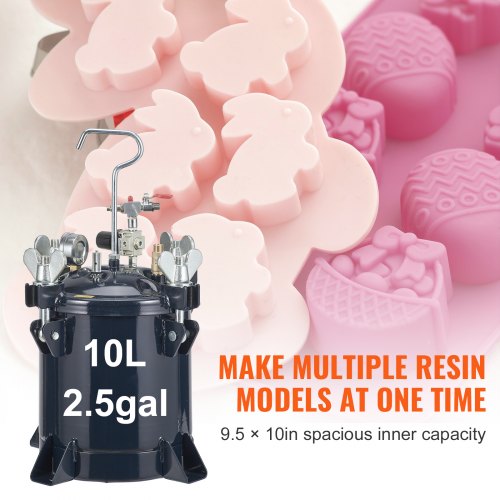 10L2.5gal Spray Paint Pressure Pot Tank 70PSI Max Air Paint Pressure Pot