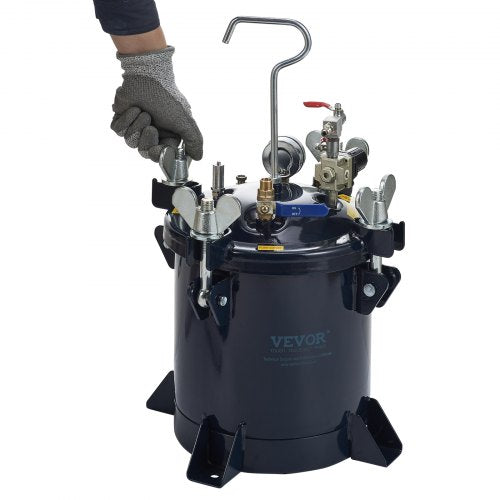 10L2.5gal Spray Paint Pressure Pot Tank 70PSI Max Air Paint Pressure Pot