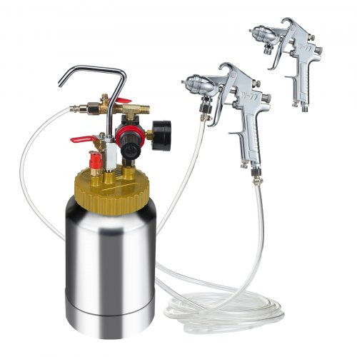 2L0.5gal Spray Paint Pressure Pot Tank Lightweight Air Paint Pressure Pot