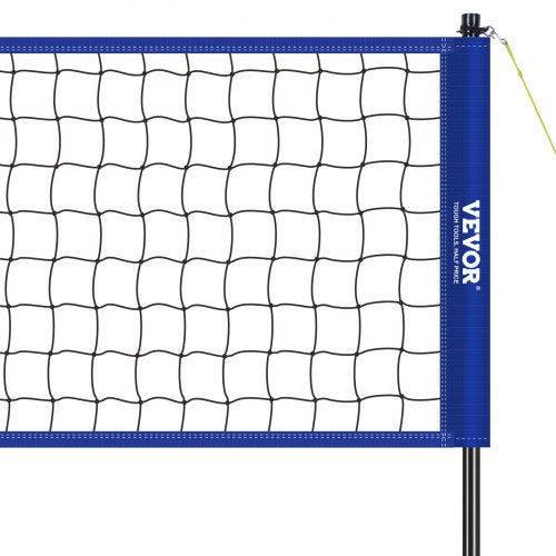 Outdoor Portable Volleyball Net System Adjustable Height Steel Poles