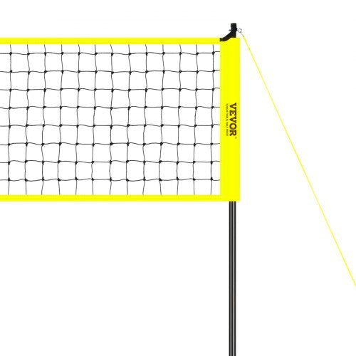 Outdoor Portable Volleyball Net System Adjustable Height Steel Poles