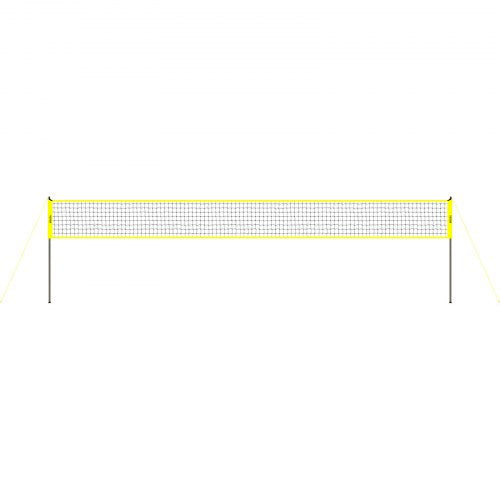 Outdoor Portable Volleyball Net System Adjustable Height Steel Poles