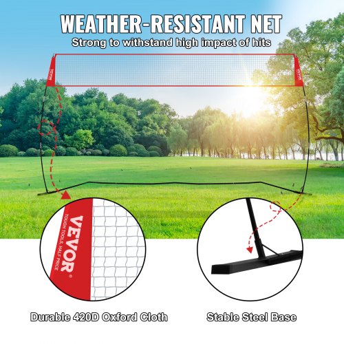Freestanding Volleyball Training Net for Indoor or Outdoor Use Adjustable