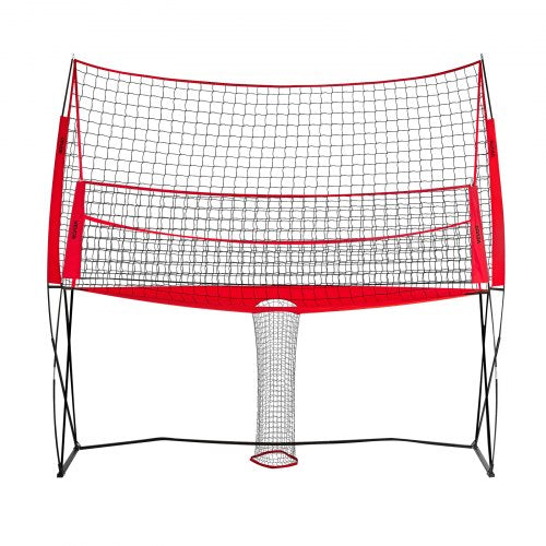 2in1 Volleyball Training Net System Freely HeightAdjustable Practice