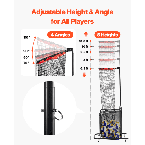 Volleyball Setter Training Equipment Angle and Height Adjustable Volleyball