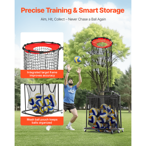 Volleyball Setter Training Equipment Angle and Height Adjustable Volleyball