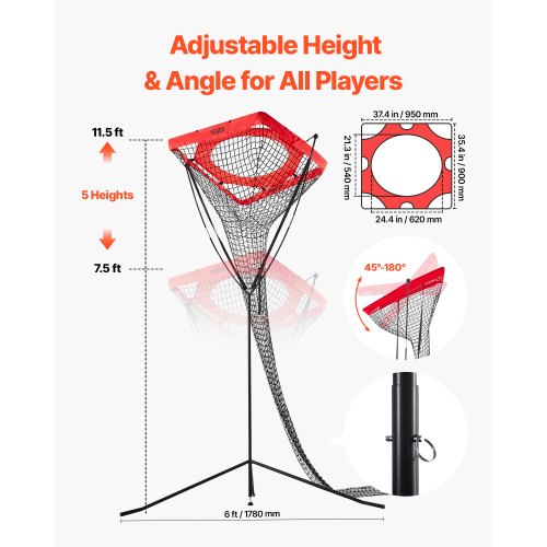 Volleyball Setter Training Equipment Angle and Height Adjustable Volleyball