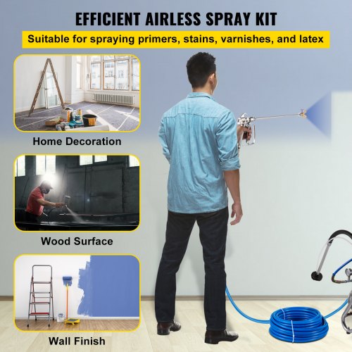 Airless Paint Spray Hose Kit 50ft 3600 psi High Pressure Fiber Tube with 8