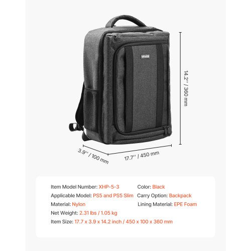 PS5 Backpack Dual Shoulder Travel Bag for Playstation 5 PS5 Slim