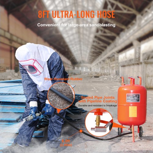 20 Gallon Sand Blaster 60110 PSI High Pressure Sandblaster Portable