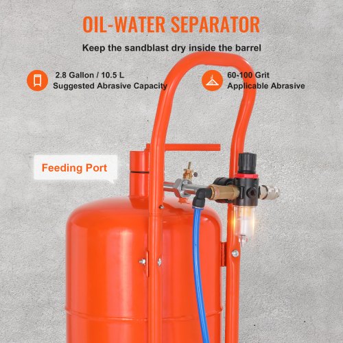 5 Gallon Sand Blaster 60110 PSI High Pressure Sandblaster Portable