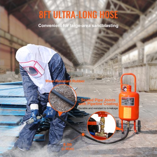 5 Gallon Sand Blaster 60110 PSI High Pressure Sandblaster Portable