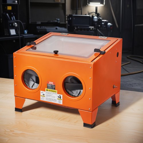 25 Gallon Sandblasting Cabinet 40120PSI Portable Benchtop Sand Blasting