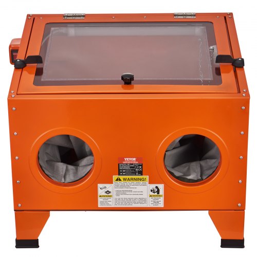 25 Gallon Sandblasting Cabinet 40120PSI Portable Benchtop Sand Blasting