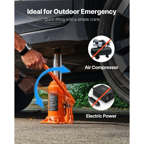 Hydraulic Bottle Jack 20 Ton 44092 lbs Capacity 89171 Inch Lifting