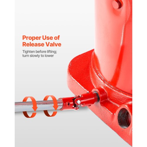 Air Hydraulic Bottle Jack 50 Ton 110231.5 lbs Capacity 104161 Inch
