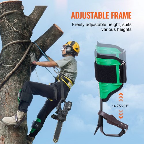Tree Climbing Spikes 1 Pair Alloy Steel Climbing Spurs 350lbs Load