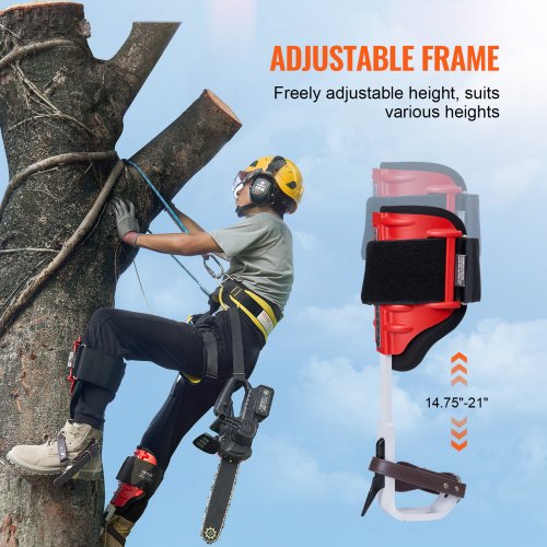 Tree Climbing Spikes 1 Pair Aluminum Climbing Spurs 350lbs Load Capacity