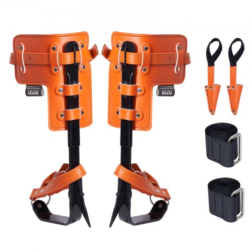 Tree Climbing Spikes 1 Pair Alloy Steel Climbing Spurs 350lbs Load