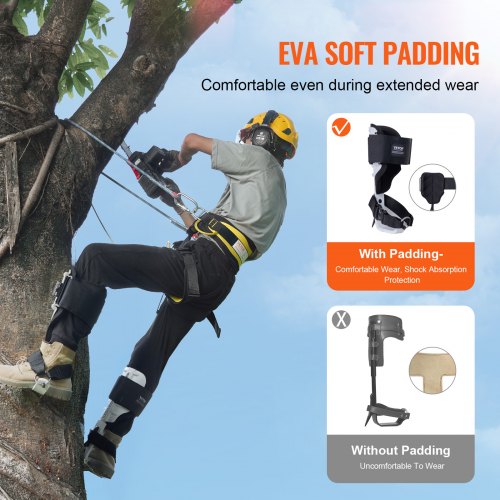 Tree Climbing Spikes Climbing Spurs Gear Aluminum Arborist Equipment White –