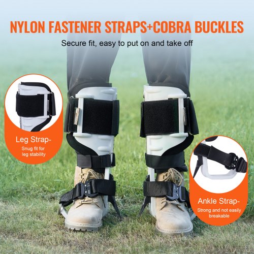 Tree Climbing Spikes Climbing Spurs Gear Aluminum Arborist Equipment White –