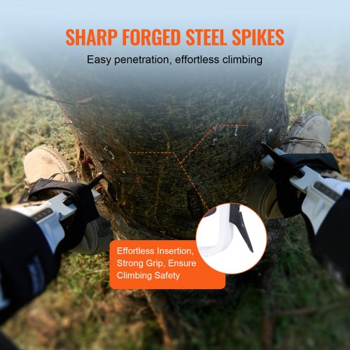Tree Climbing Spikes Climbing Spurs Gear Aluminum Arborist Equipment White –
