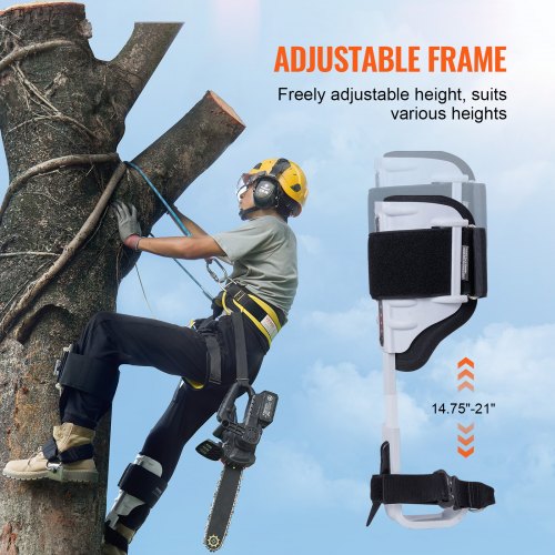 Tree Climbing Spikes Climbing Spurs Gear Aluminum Arborist Equipment White –
