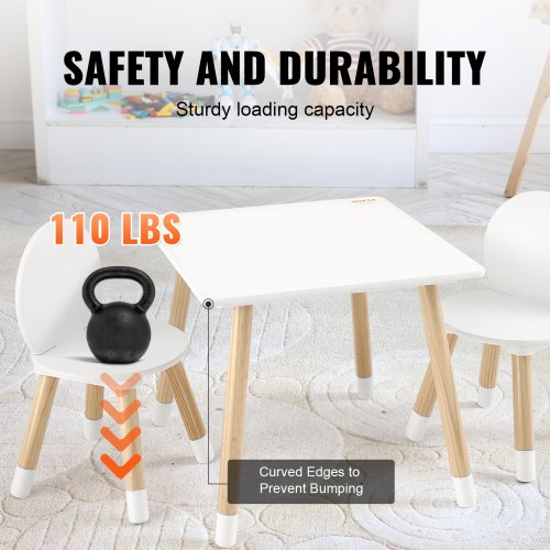 Kids Table and 2 Chairs Set Toddler Table and Chair Set Children