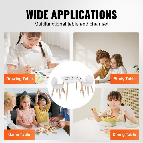 Kids Table and 2 Chairs Set Toddler Table and Chair Set Children