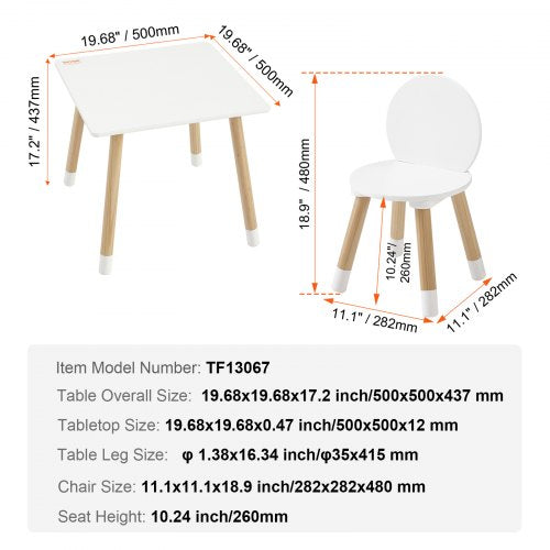 Kids Table and 2 Chairs Set Toddler Table and Chair Set Children