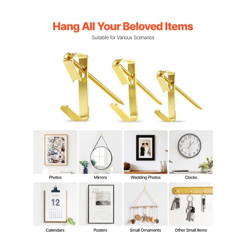 274 Pieces Picture Hanging Kit 20lbs 30lbs and 50lbs Picture Hangers