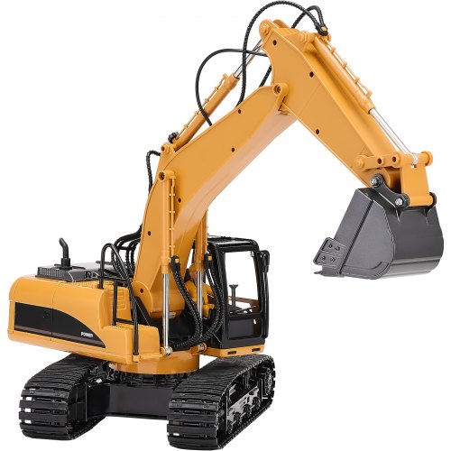 Remote Control Excavator Toy 15 Channel 3 in 1 Remote Control Digger with Metal