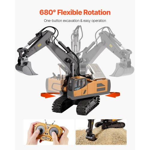 Remote Control Excavator Toy 11 Channel 120 Scale Remote Control Digger