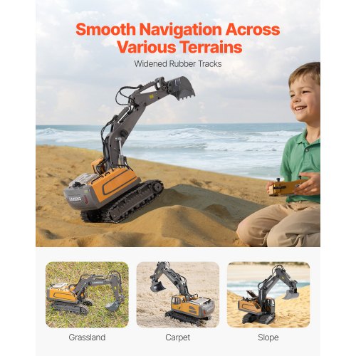 Remote Control Excavator Toy 11 Channel 120 Scale Remote Control Digger